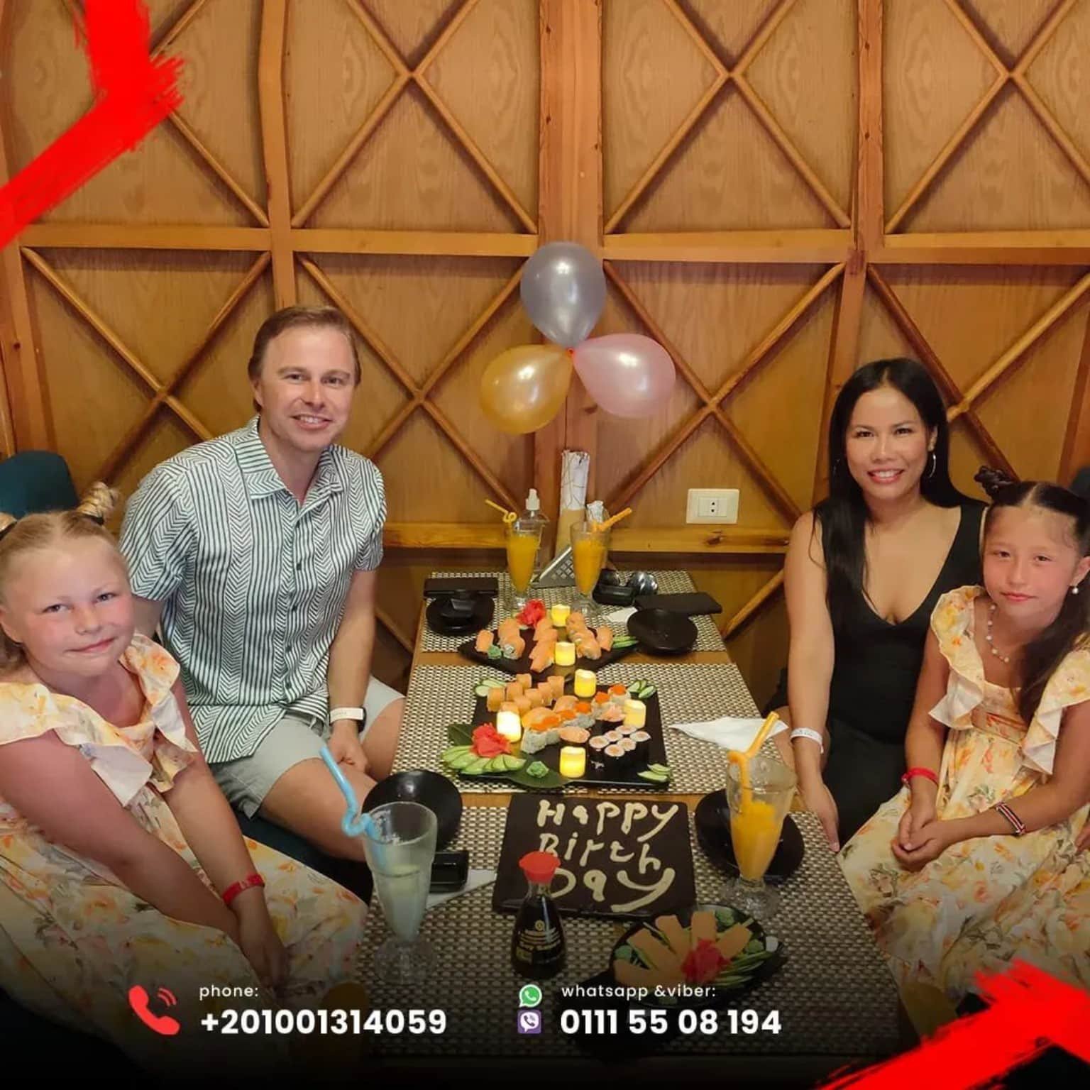 Family celebration at Syake Sushi