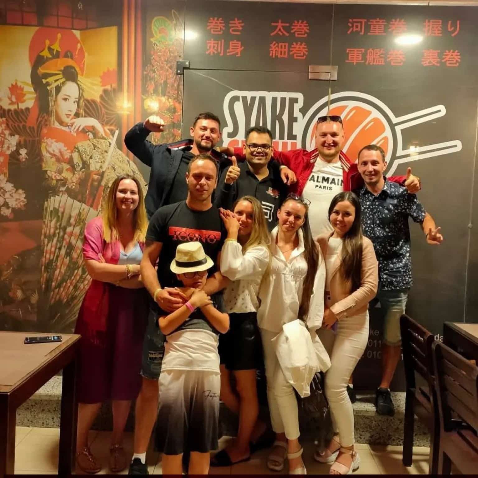 Guest group at Syake Sushi